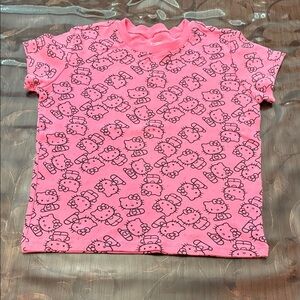 Hello Kitty Pink Patterned Kids Tee